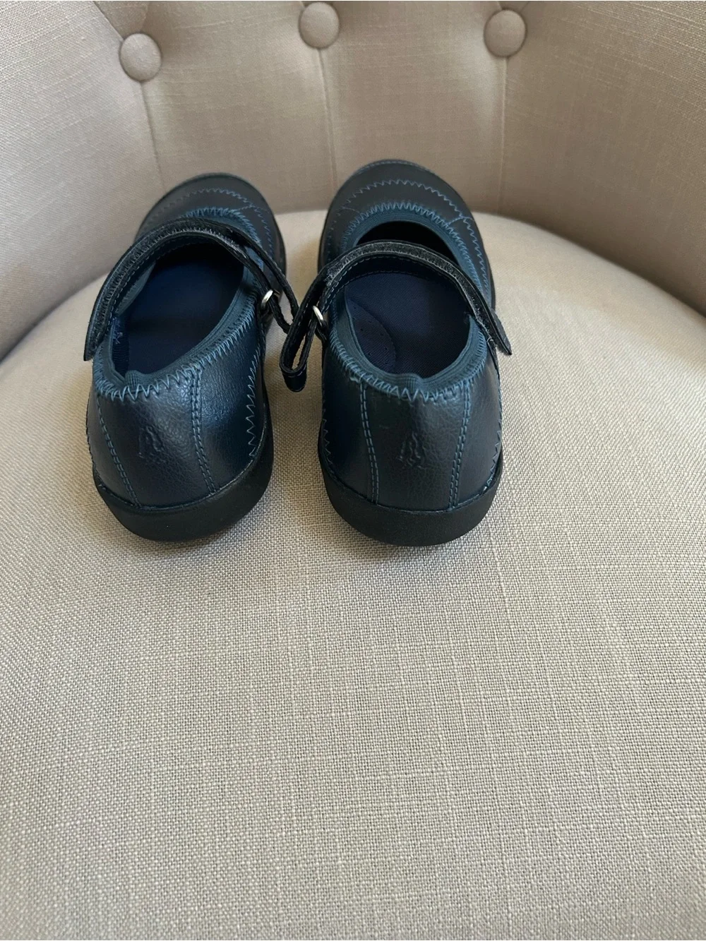 Hush Puppies Girls Navy Mary Jane Strap Dress Shoes